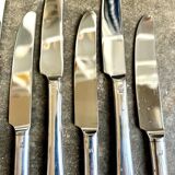 6 chrome metal knives