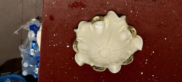 All Fruits glass bowl from Murano by Dino Martens with gold flecks