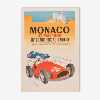 Poster - Monaco 13 May 1956 - XIV Grand Prix Automobile