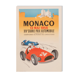 Poster - Monaco 13 May 1956 - XIV Grand Prix Automobile