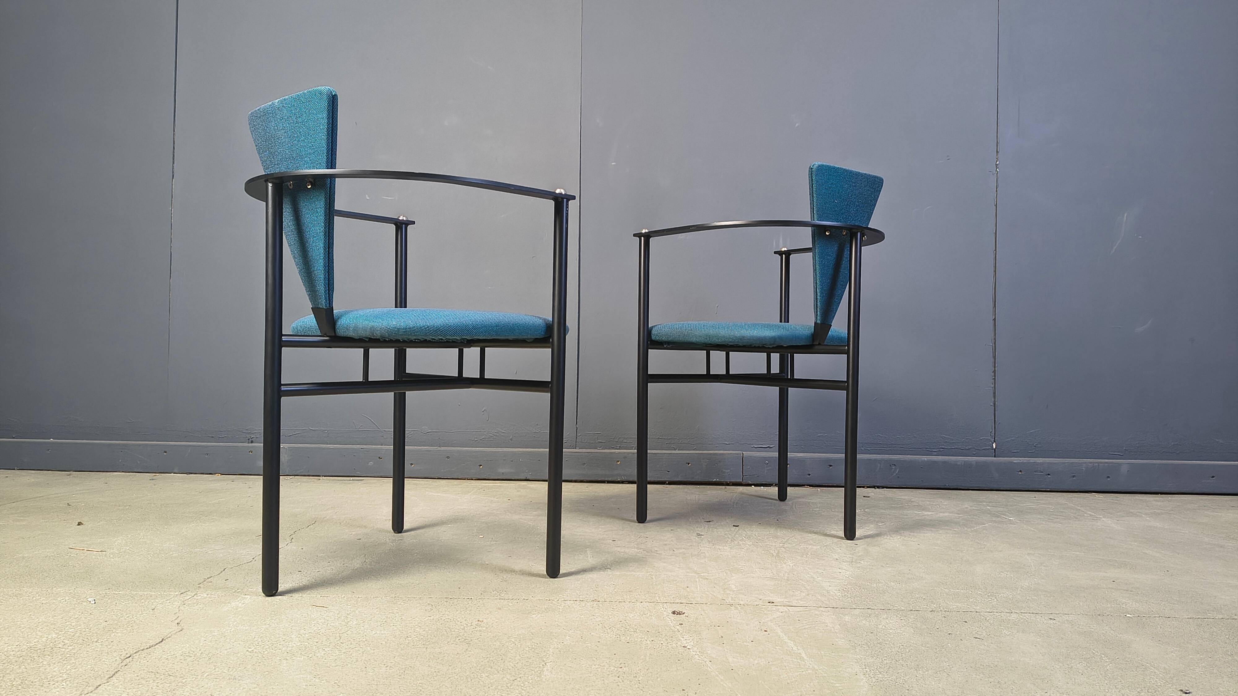 Vintage dining chairs by Belgochrom, set of 4 - 1980s