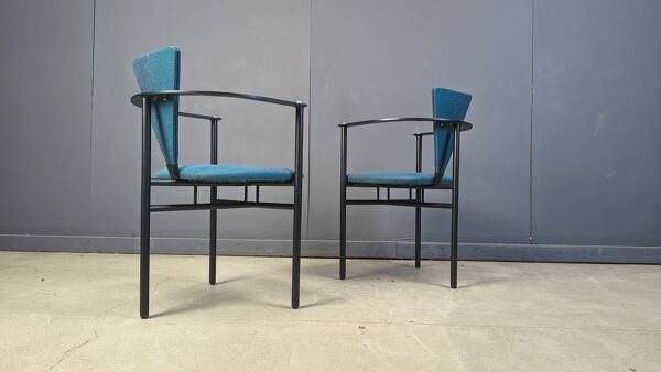 Chaises de salle à manger vintage par Belgochrom, ensemble de 4 - années 1980