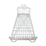 Iron bed and his bedside