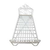 Iron bed and his bedside