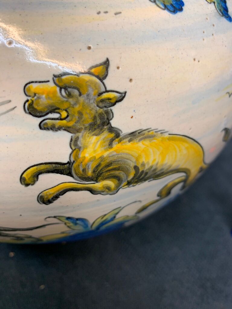 Vase, Spanish majolique Niveiro