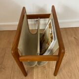 Scandinavian teak magazine rack