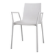 Chaise blanche design du 21e siècle avec accoudoirs, Belgique