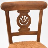 Series of 6 mulched chairs