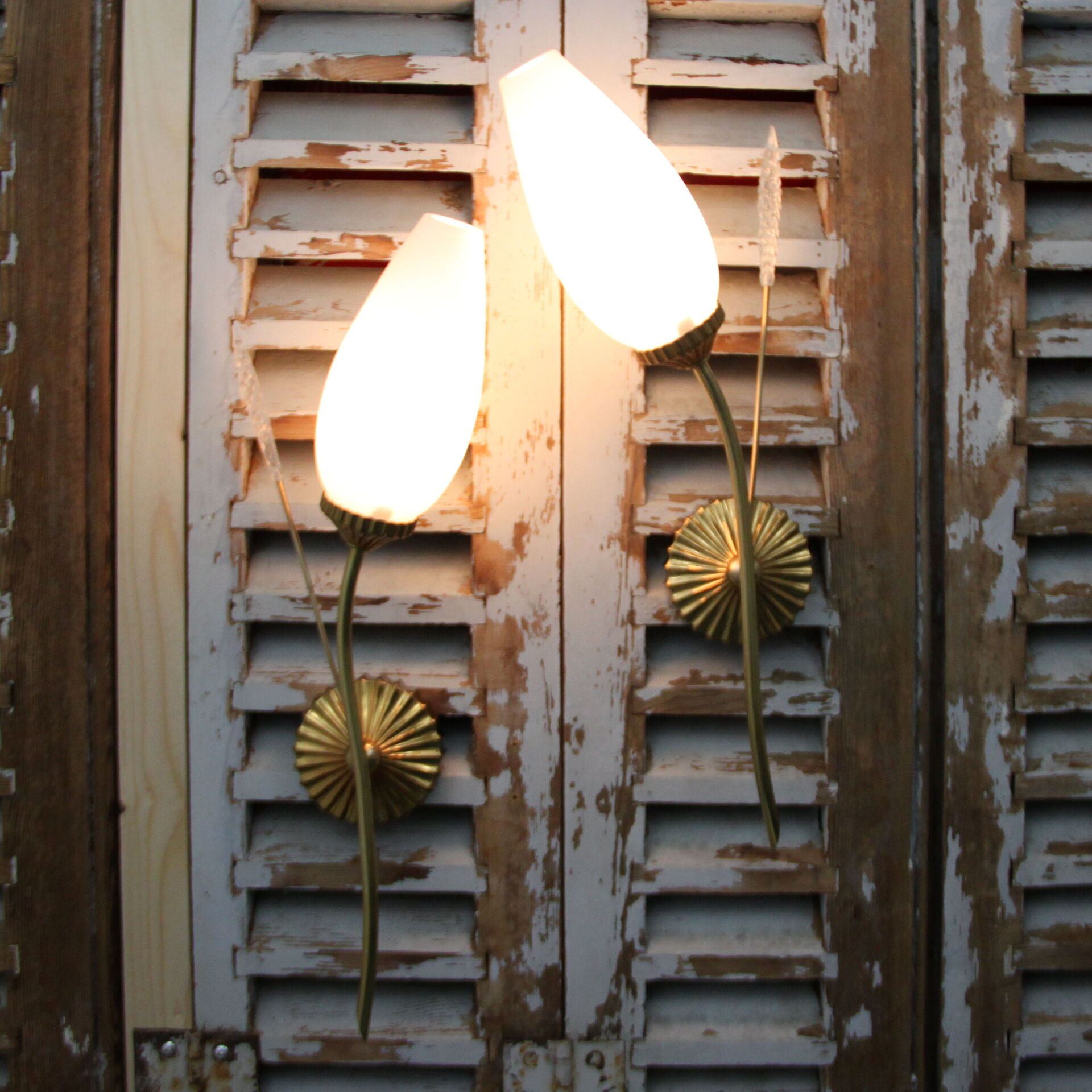 Pair of wall lamps 1950