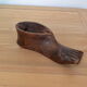 Cendrier pied en bois sculpté