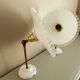 Paire d'appliques murales vintage en opaline