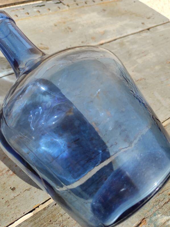 Demijohn j albinana transparent blue