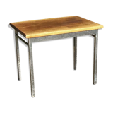 Wooden and meta coffee table