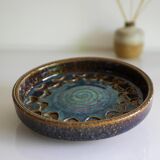 Ceramic plate in modernist art by Michael Andersen, Denmark, 1960s.