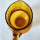 Petit pichet en verre bullé de Biot jaune doré