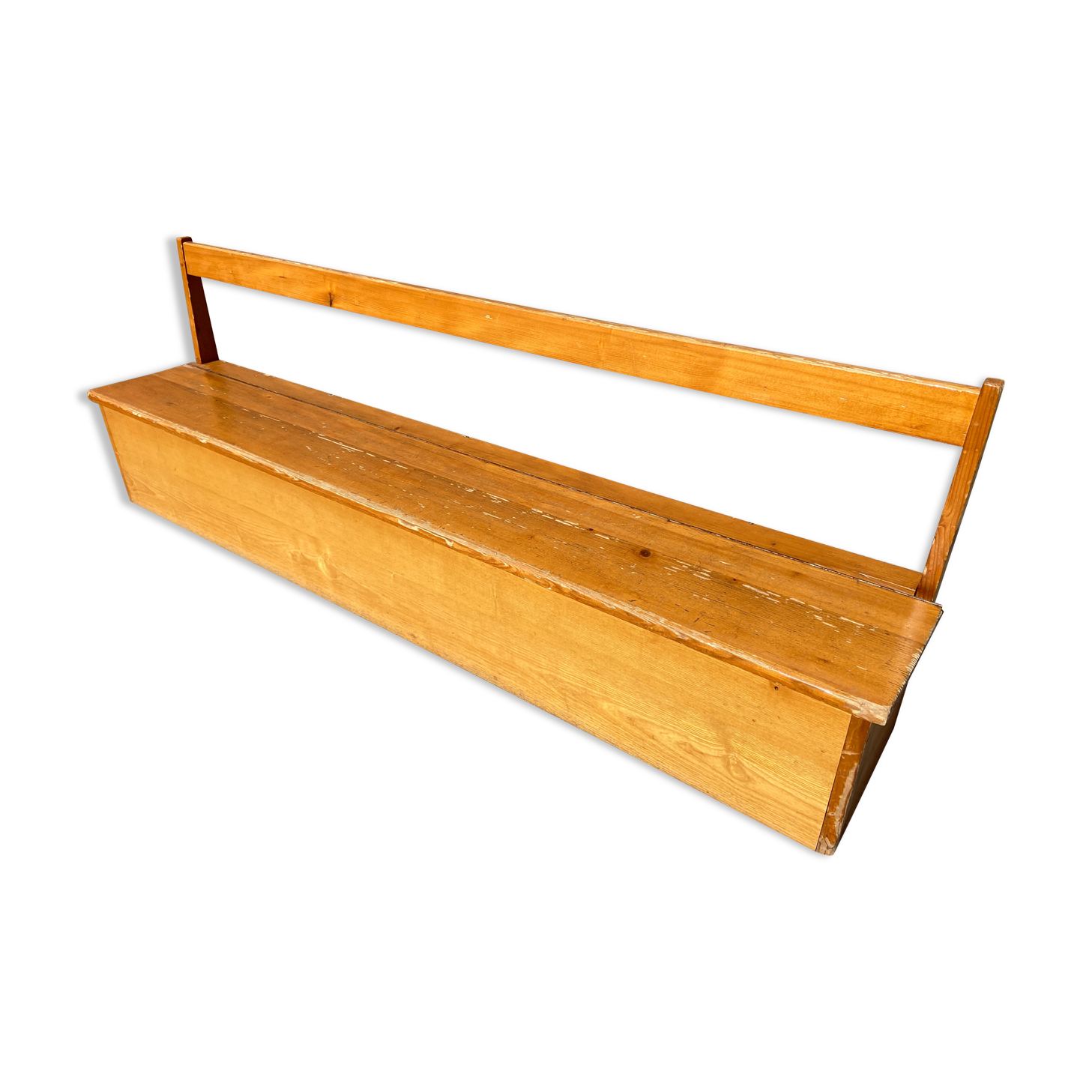 Vintage children's school chest bench 1980s