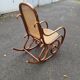 Rocking chair rattan and bentwood Vintage tuna
