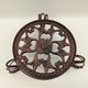 Plant holder 3 feet cast iron and metal 29 cm