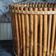 Pot cover basket Art-popular bamboo and scoubidou 50s