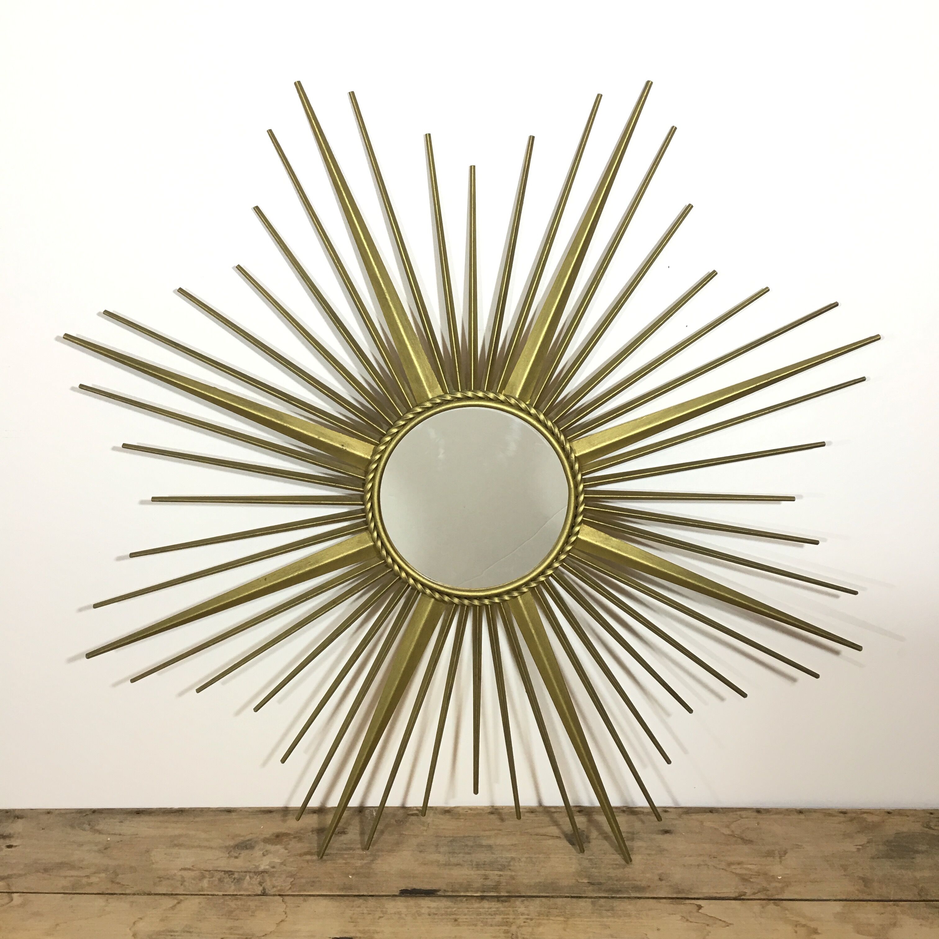 Mirror gold metal sun Chaty Vallauris 85x85cm