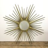 Mirror gold metal sun Chaty Vallauris 85x85cm