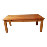 1980s solid pine coffee table