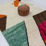 Handmade Berber rug, size 100 x 200 cm