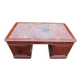 19th century Louis Philippe period mahogany pedestal desk