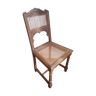 Chaise ancienne cannée en bois
