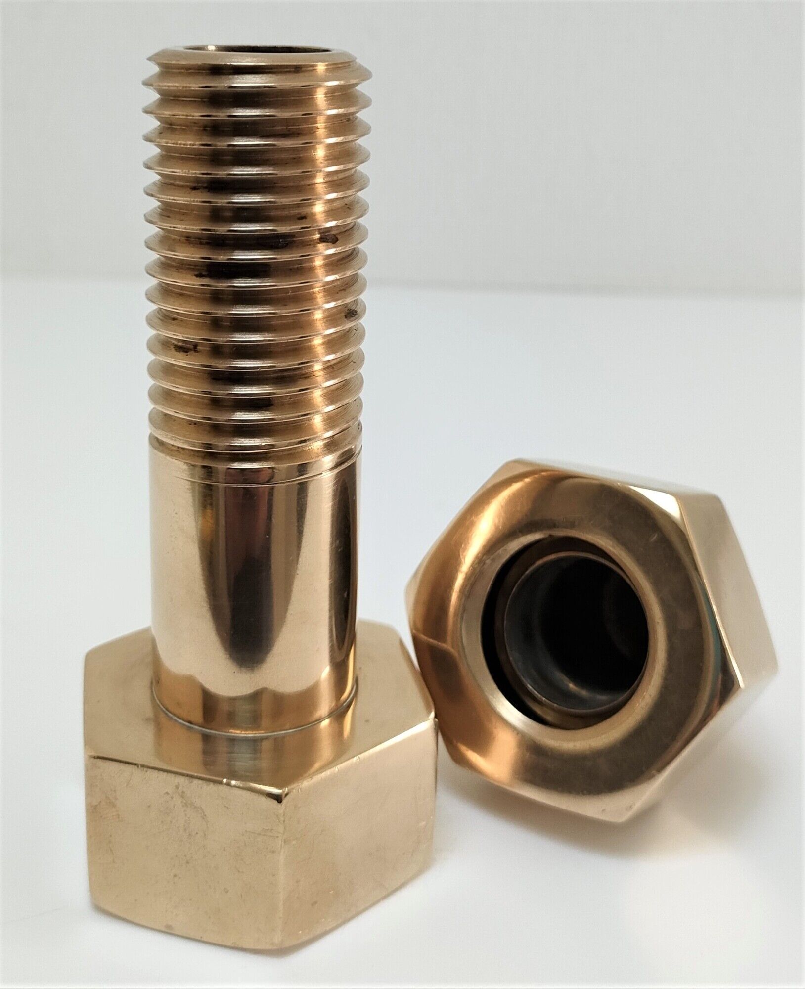 Box case solid brass shape nut bolt design 70s