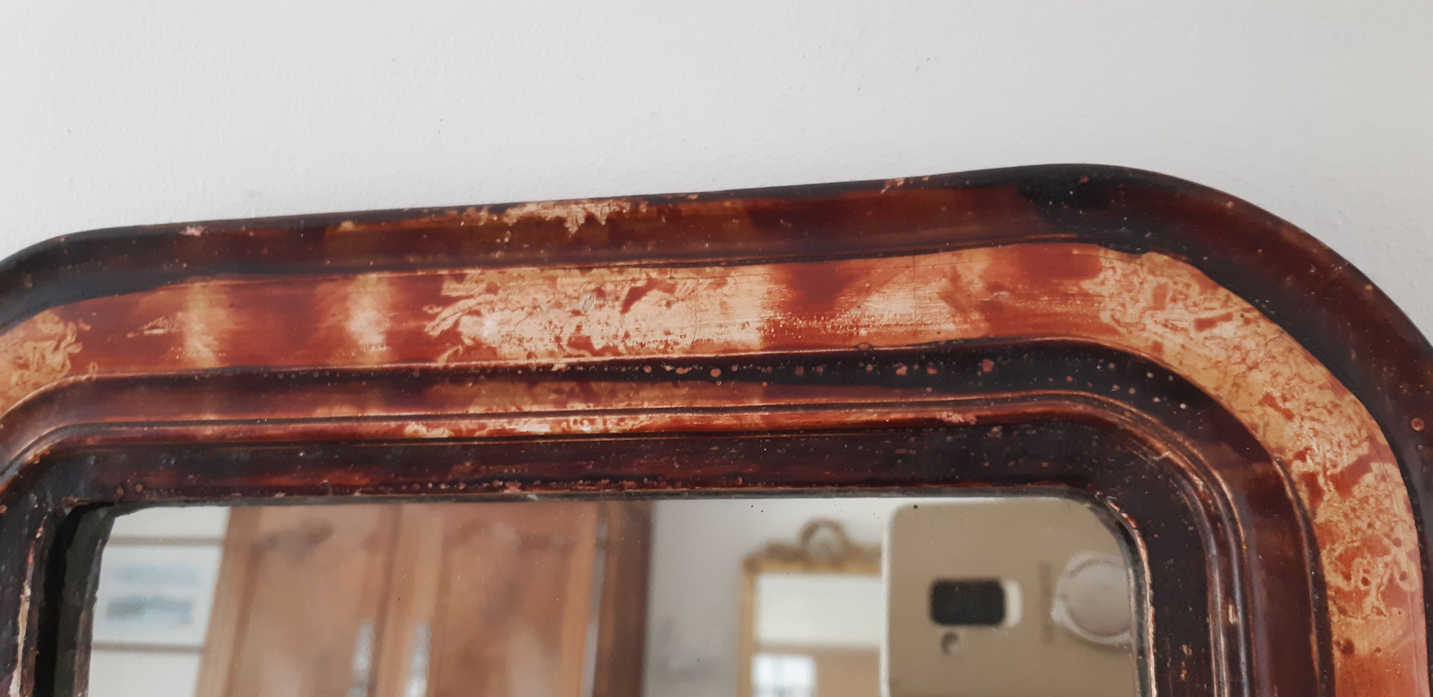 Louis Philippe style mirror 37 cm x 31 cm