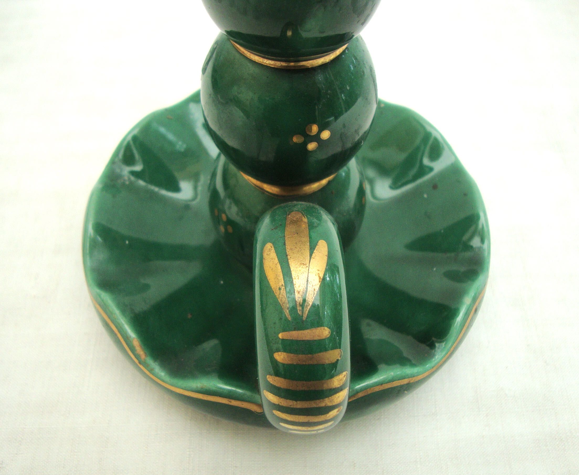 1960s ceramic candlestick