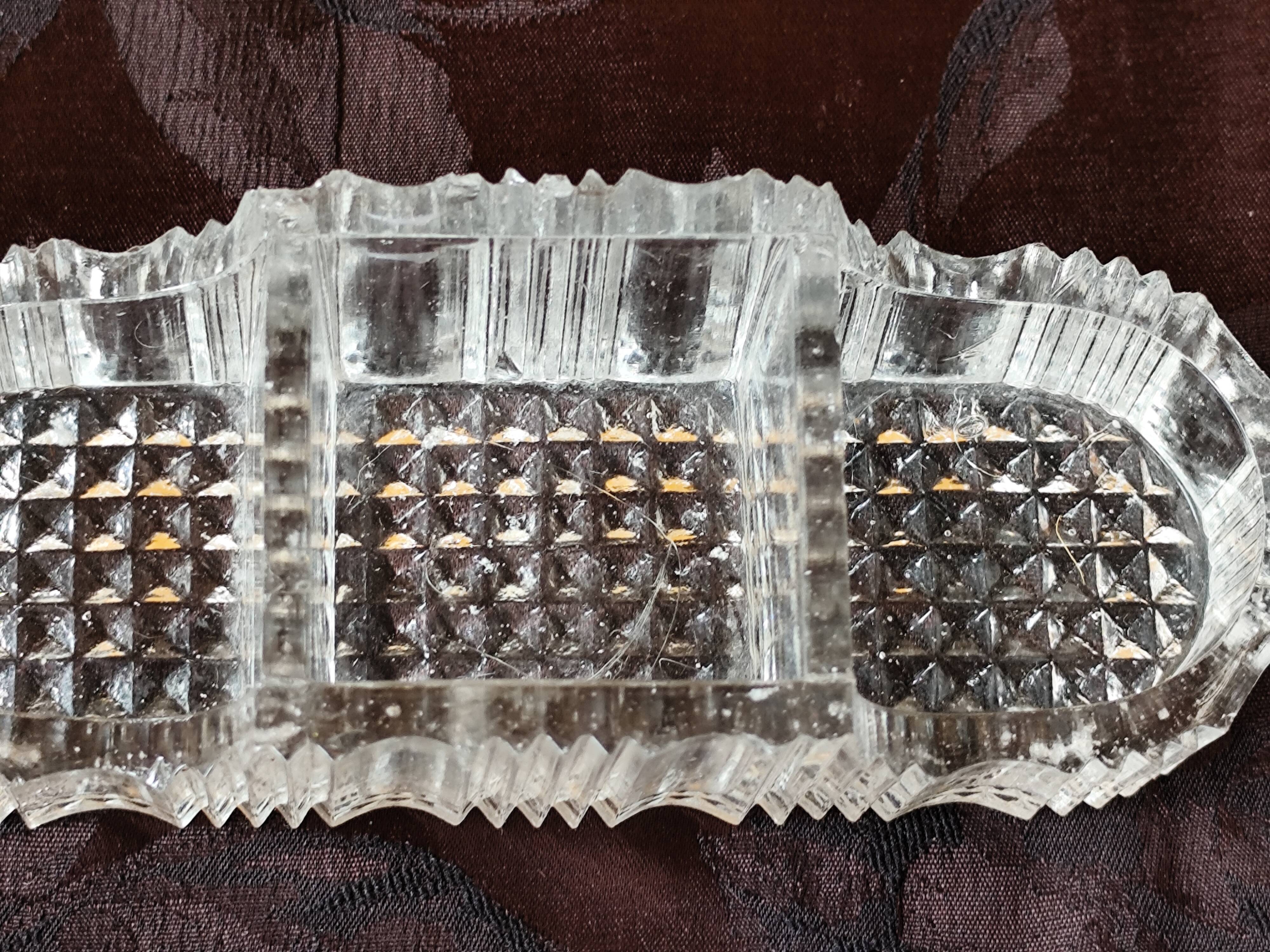 moulded glass salver