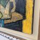 Oil painting on canvas by georges cueille (1927) still life bouquet fl