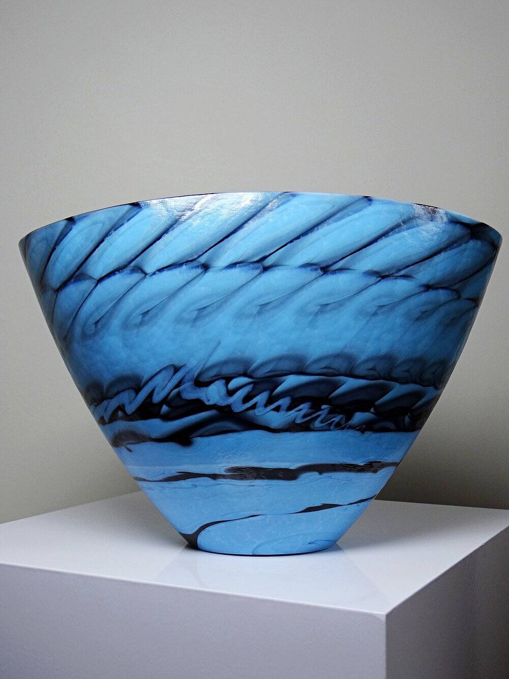 Centrepiece, bowl or large glass bowl from Murano "Yourmurano" handmade.