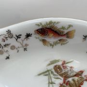 Pair of vintage marine-themed dishes in Berry porcelain.