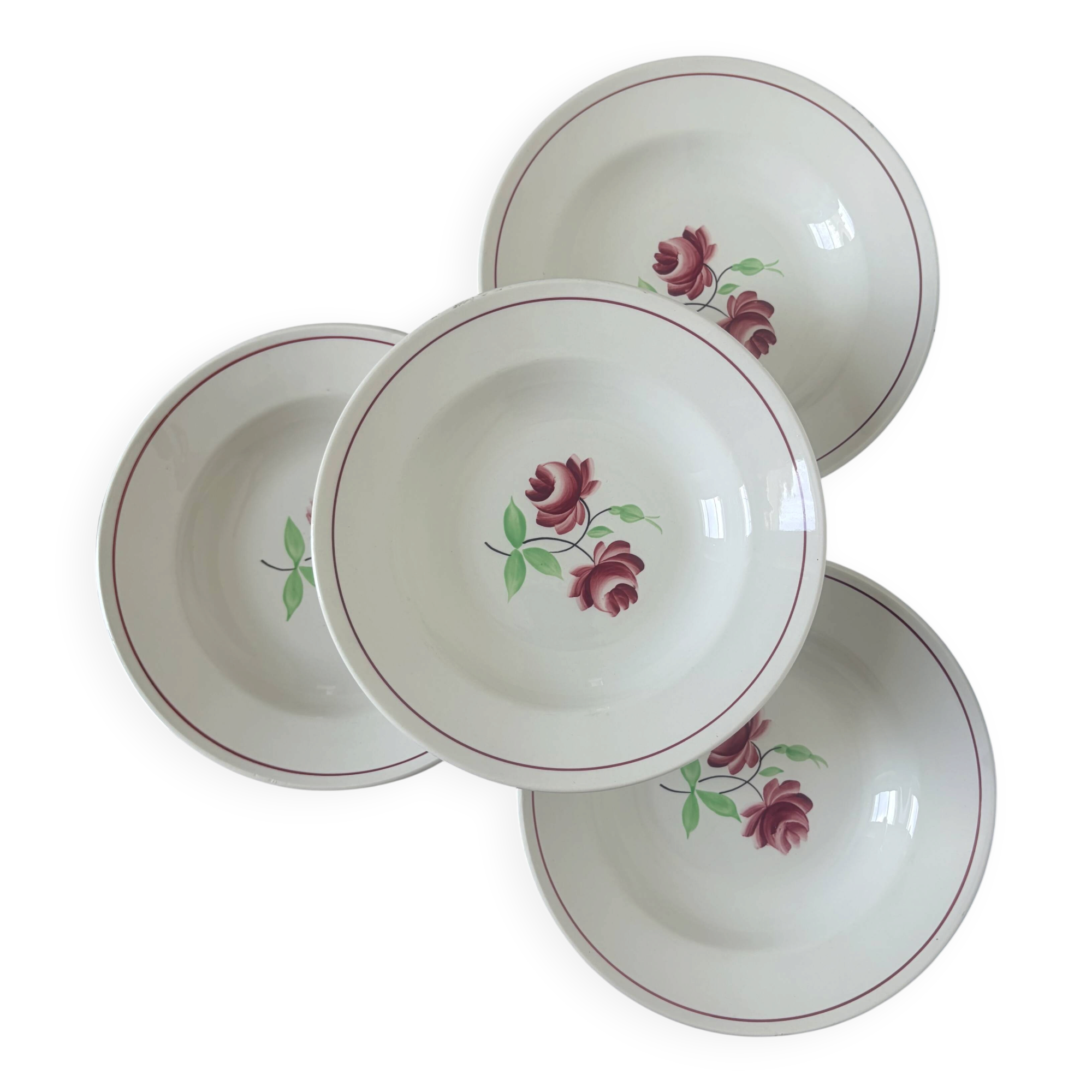 4 deep plates K&G Luneville model Rose-Mai 2106209