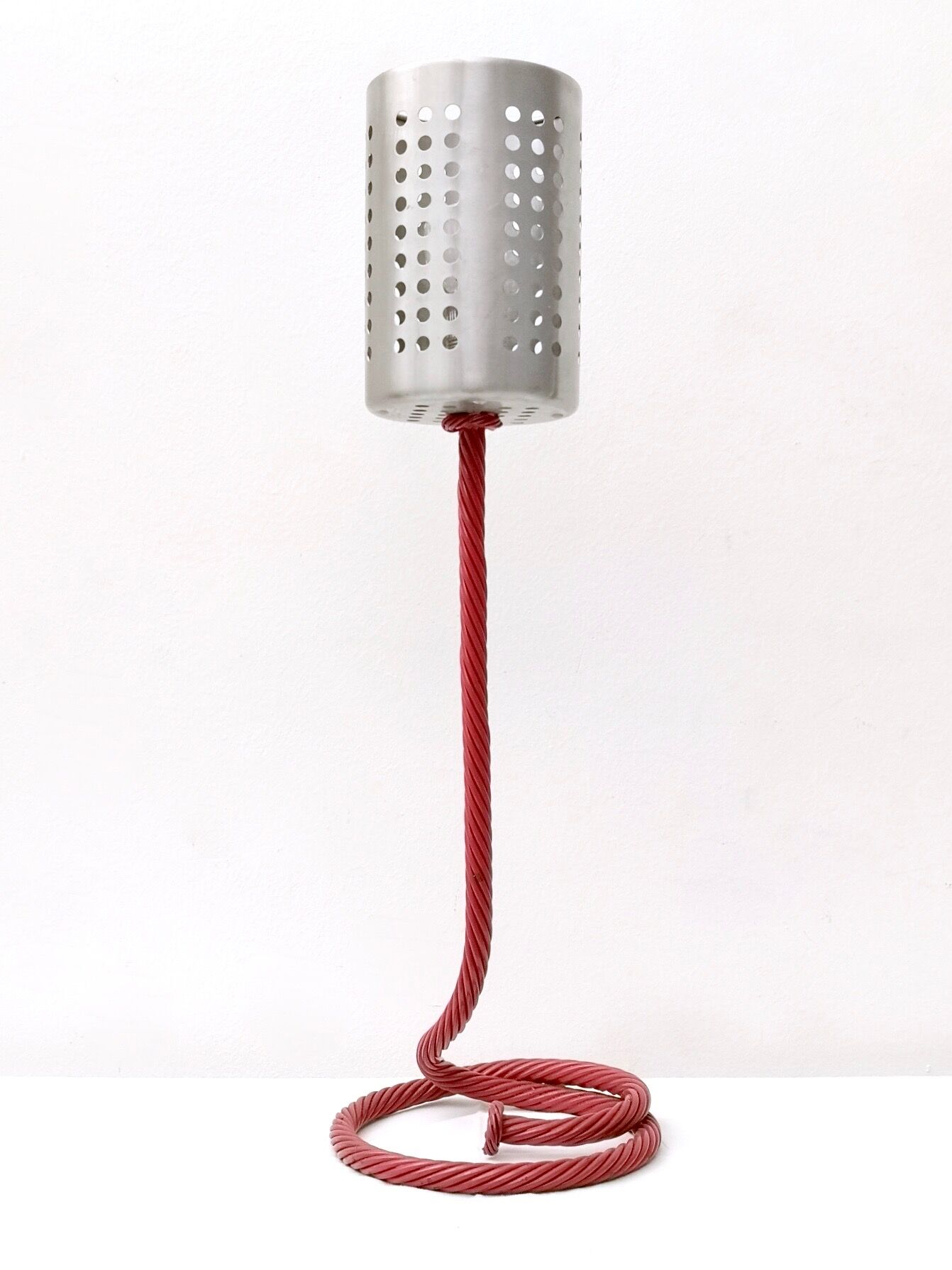 Varnished Metal and Aluminum Table Lamp by Carmelo La Gaipa, Italy, 2019