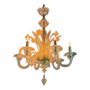 Lustre vénitien en verre - vers 1950