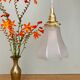 Baladeuse tulipe vintage en verre dépoli