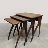 Vintage Italian design nesting tables mimiset 1950