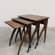 Vintage Italian design nesting tables mimiset 1950