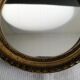 Miroir bois doré 15cm