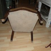 Armchair Louis Philippe XIX eme, Voltaire style with low back.