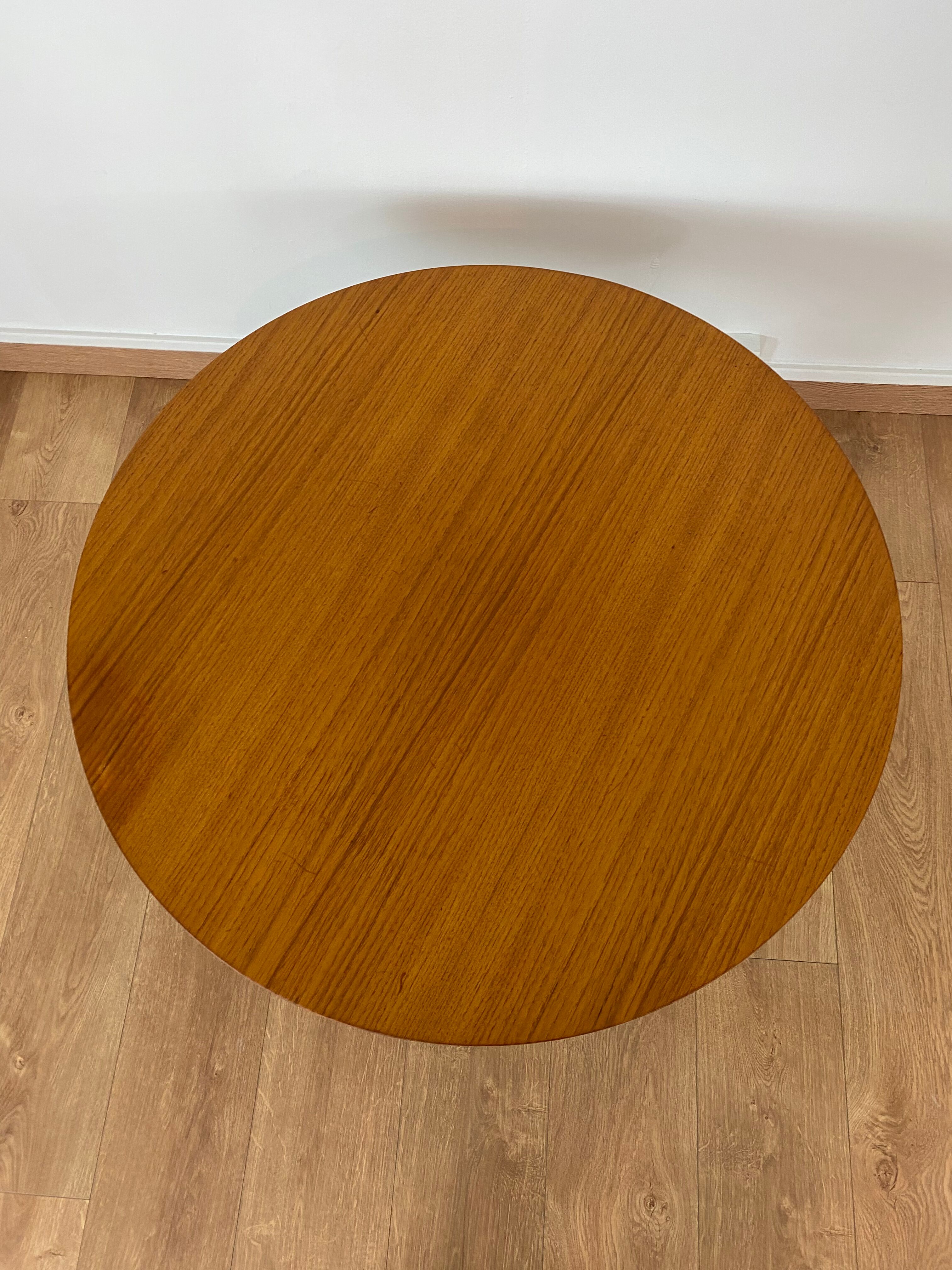 Scandinavian coffee table vintage round tripod