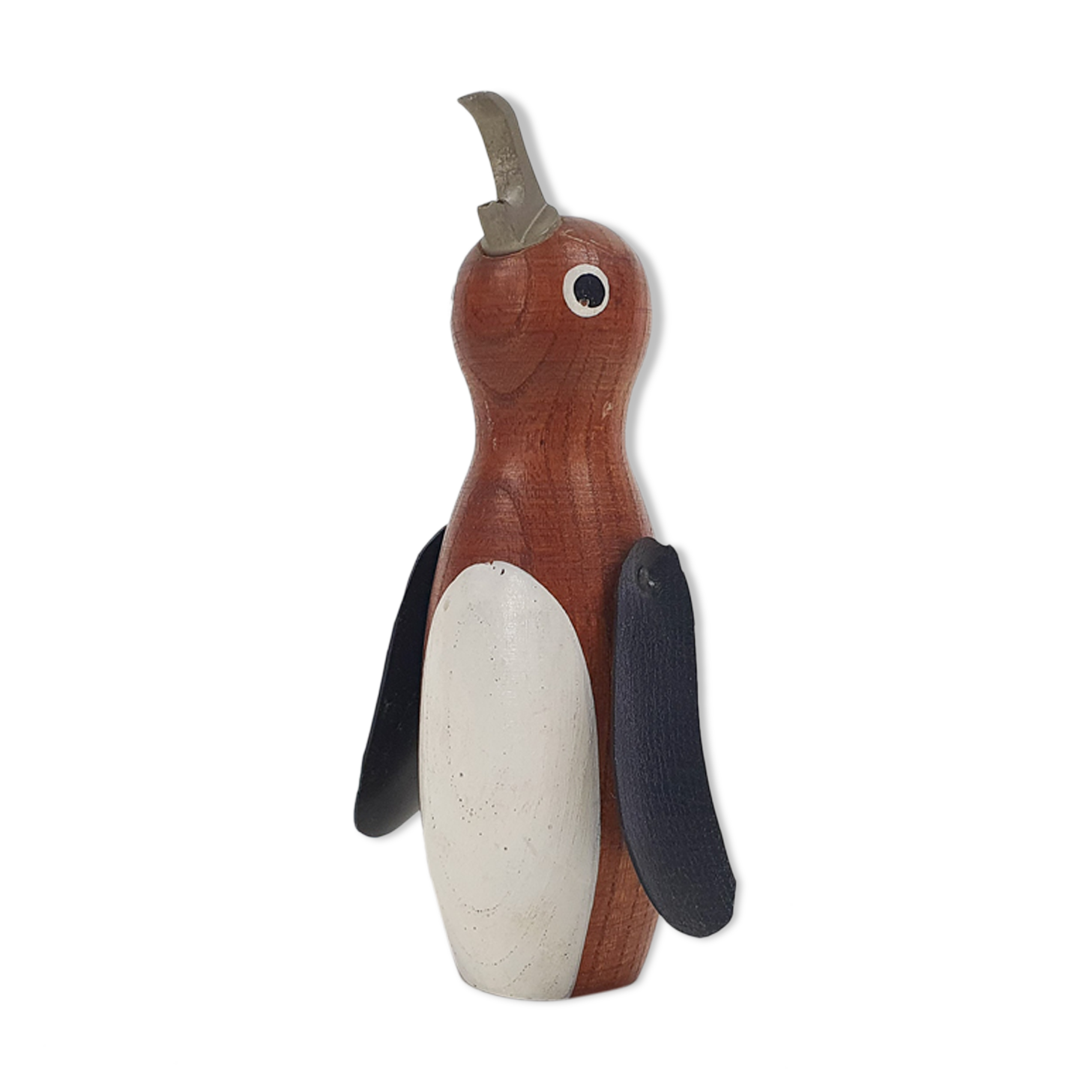 Kay Bojesen style wooden penguin bottle opener