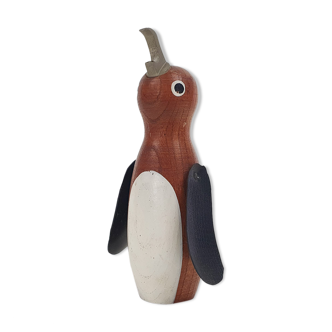 Kay Bojesen style wooden penguin bottle opener