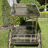 Brass rolling bar trolley around 1960