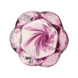 Purple Crystal Table Lamp Val Saint Lambert Swirl Sixties