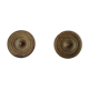 Pair of antique bronze furniture knobs from the 19th century Empire